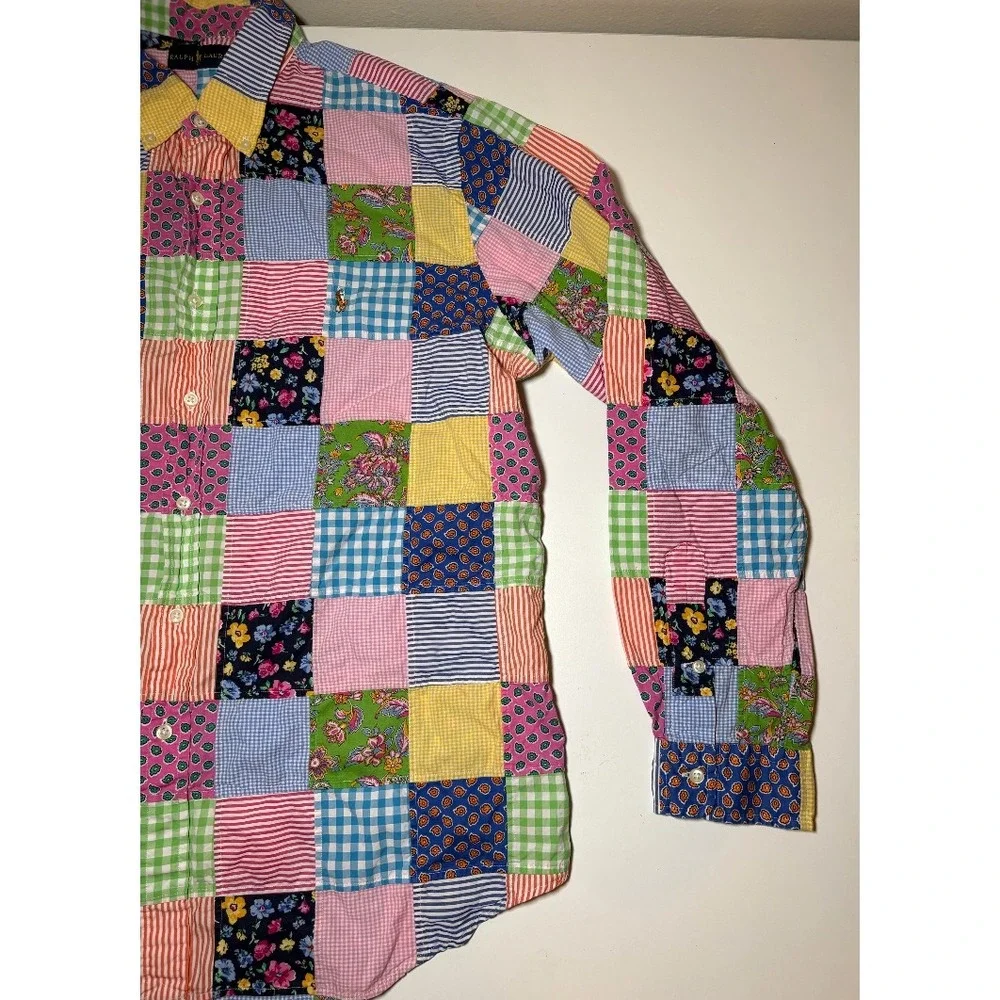 Polo Ralph Lauren Patchwork Button Down Shirt | XL